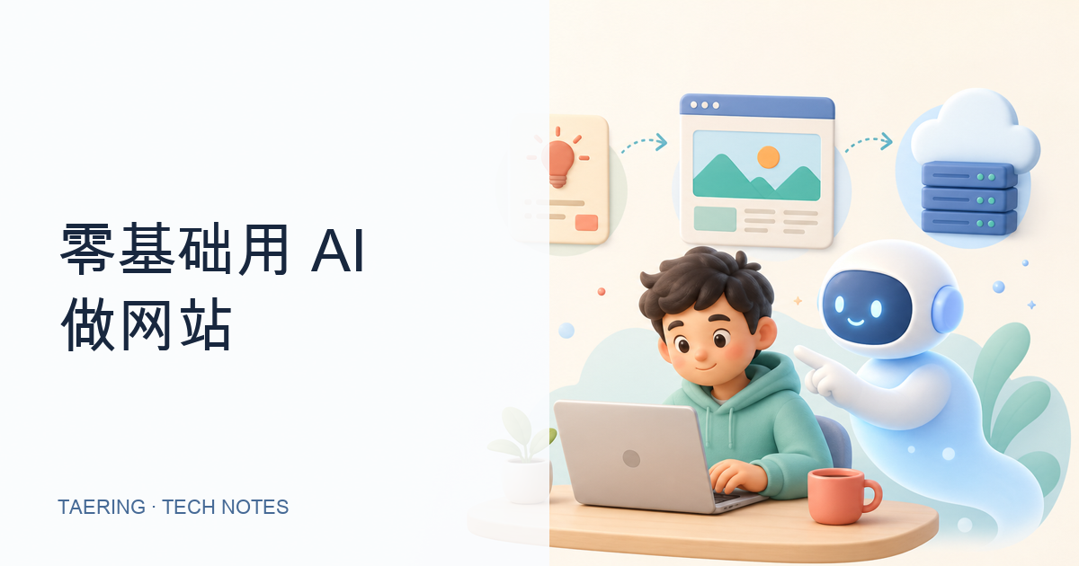 完全不会开发，也能用 AI 做出一个网站：从想法、计划到部署