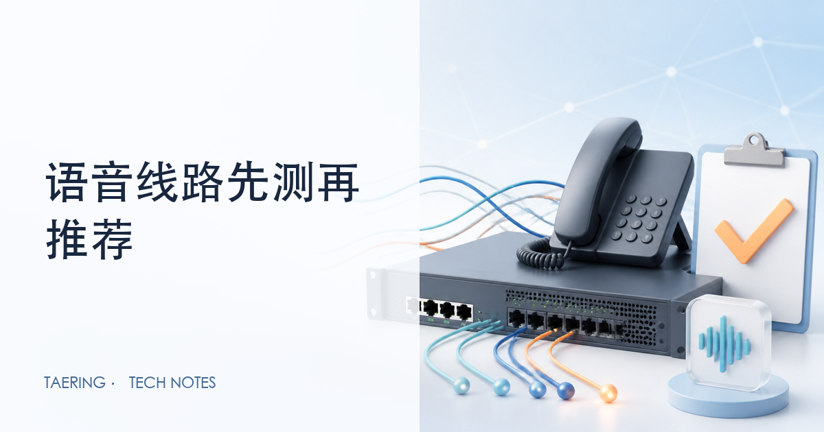 想找几家靠谱的语音网关和中继线路供应商，我先帮大家测一遍