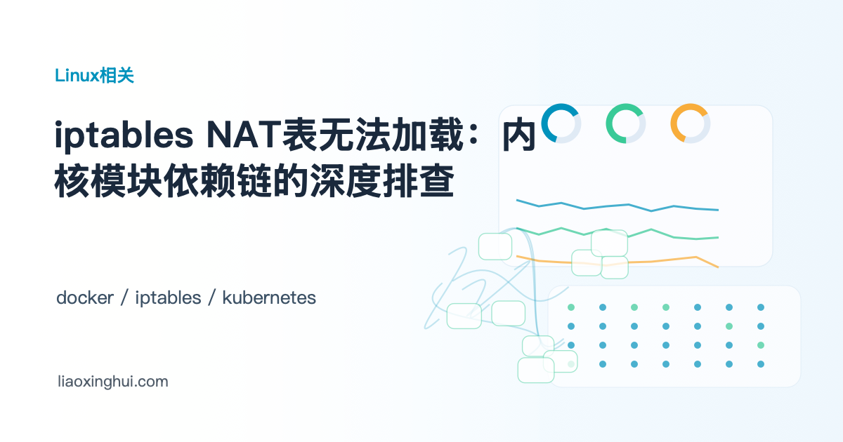 iptables NAT表无法加载：内核模块依赖链的深度排查