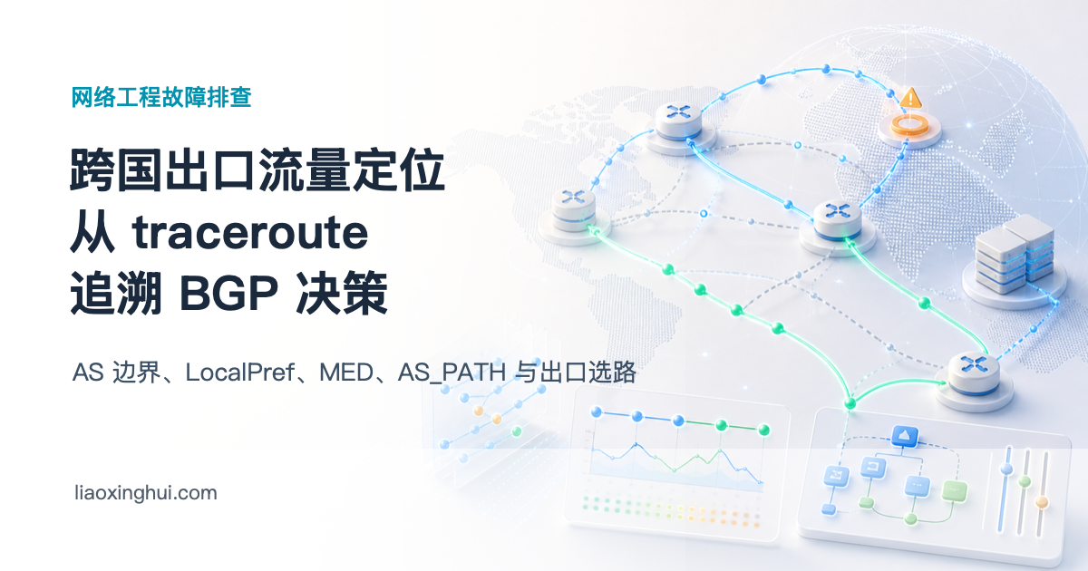 跨国出口流量定位：如何从traceroute的IP序列追溯到BGP路由决策